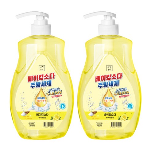 생활공식 기름기 싹 베이킹소다 주방세제, 2개, 780ml