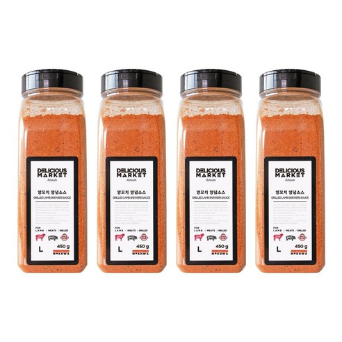 딜리셔스마켓 양꼬치 양념 소스, 450g, 4개