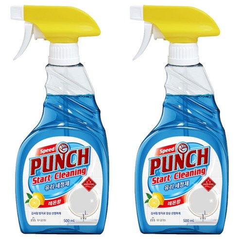 무궁화 스피드 펀치 유리세정제, 500ml, 2개