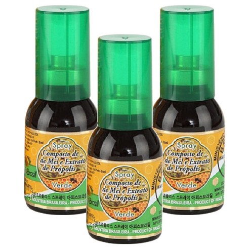 아피스브라질 그린 프로폴리스 스프레이, 30ml, 3개