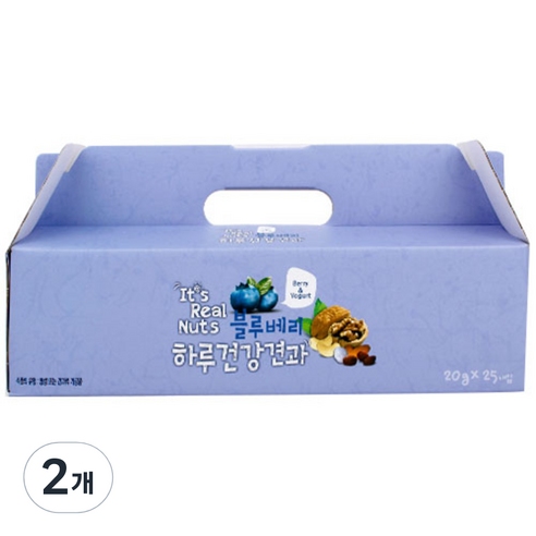 잇츠리얼넛츠 블루베리 요거트 믹스넛, 500g, 2개