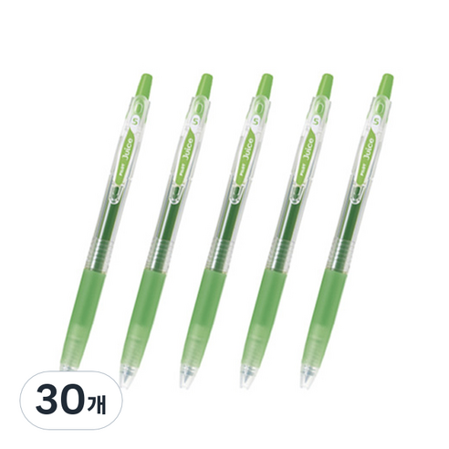 파이롯트 쥬스 젤잉크펜 0.38mm, 애플그린, 30개
