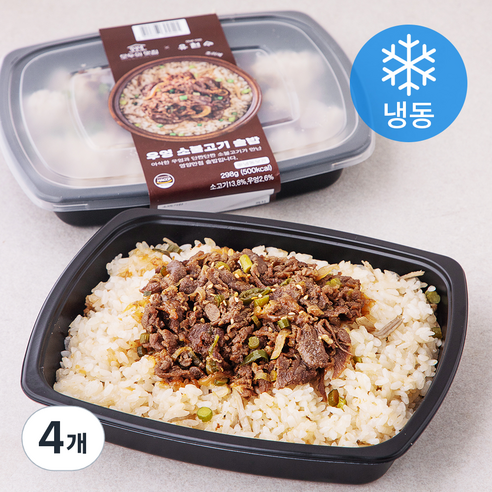 모두의맛집 유현수 우엉 소불고기 솥밥 (냉동), 298g, 4개