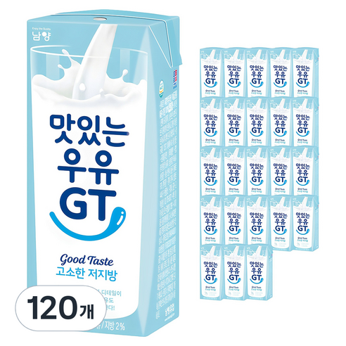맛있는우유GT 고소한 저지방 멸균우유, 190ml, 120개