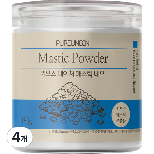 푸른빈 키오스 네이처 매스틱 네오 분말, 4개, 180g