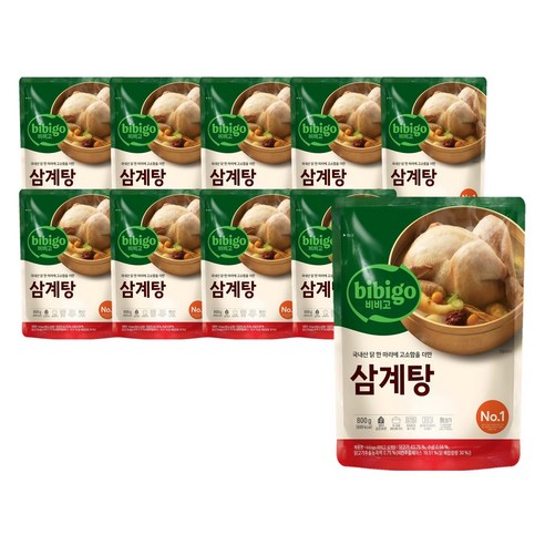 비비고 삼계탕, 800g, 10개