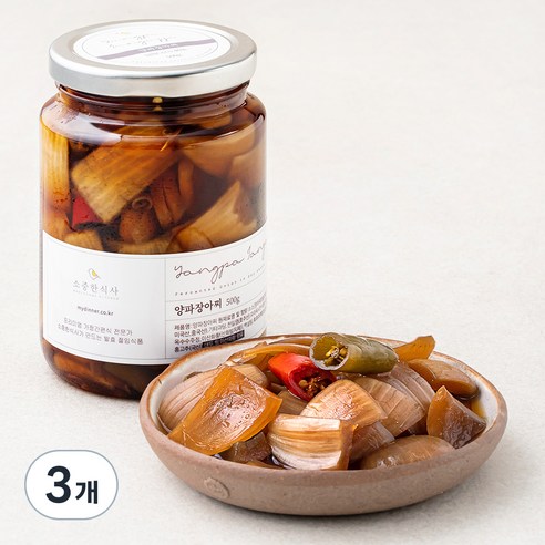 소중한식사 양파 장아찌, 500g, 3개