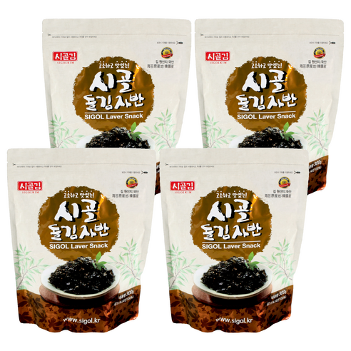 시골 돌김자반, 300g, 4개