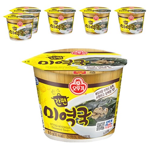 오뚜기 간편미역국 컵국, 9.5g, 6개