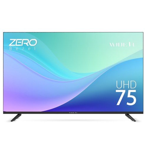 와이드뷰 191cm 4K UHD 고화질 LED TV 방문설치, EKW75UT1, 스탠드형