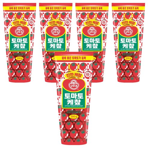 오뚜기 토마토 케챂, 300g, 5개