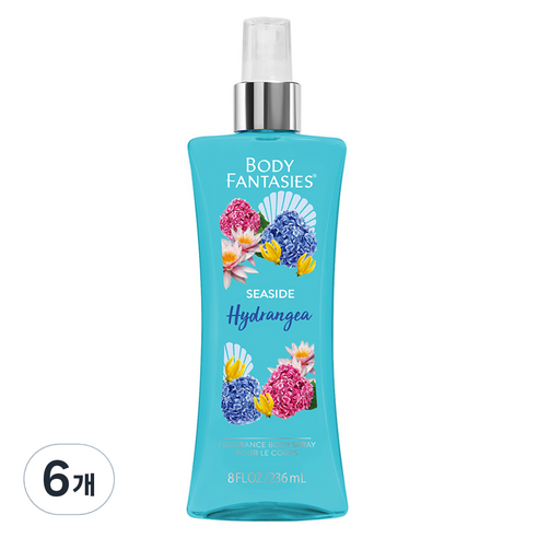 바디판타지 씨사이드 하이드렌지아 바디미스트 플로럴향, 236ml, 6개