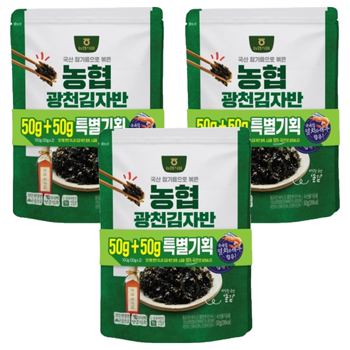 농협식품 김자반 50g + 50g, 3개