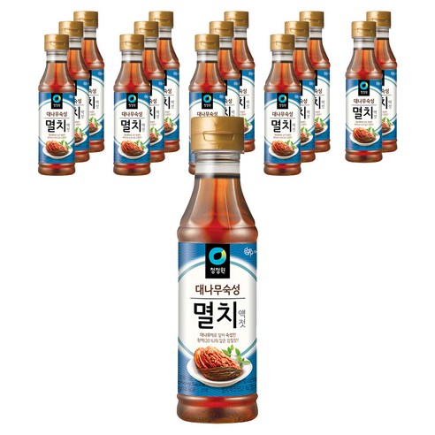 청정원 대나무숙성 멸치액젓, 500g, 15개