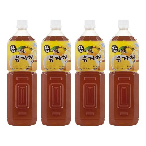 파낙스 참다음 유자청, 1.5L, 4개