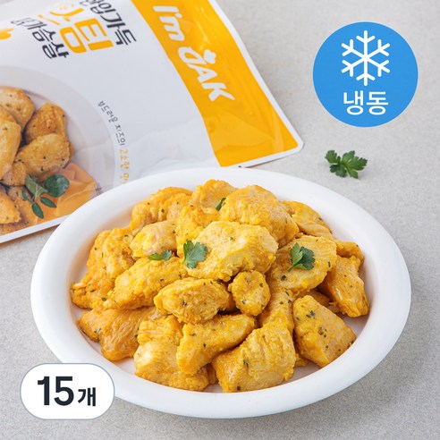 아임닭 한입가득 스팀 닭가슴살 치즈 (냉동), 15개, 100g