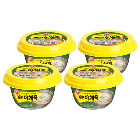 오뚜기 계란야채죽, 285g, 4개