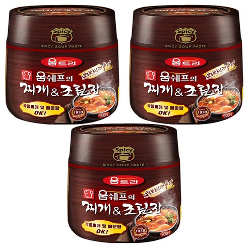 움트리 움쉐프의 찌개&조림장, 900g, 3개