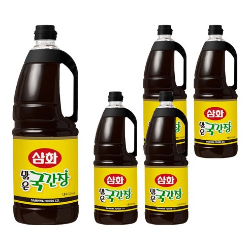 삼화 맑은 국간장, 1.8L, 5개