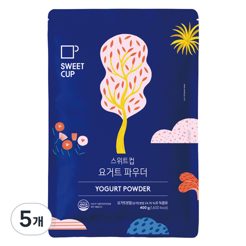 스위트컵 요거트 파우더, 400g, 1개입, 5개