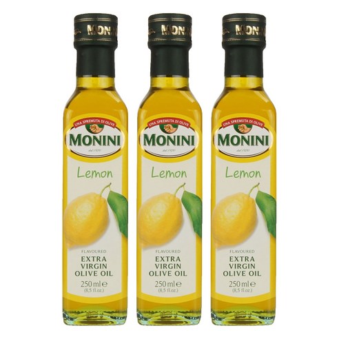 모니니 엑스트라버진 올리브오일 레몬, 250ml, 3개