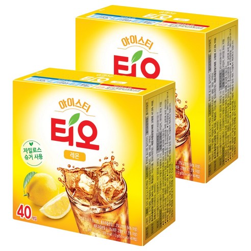 동서티오 아이스티 분말 레몬맛, 13g, 40개입, 2개