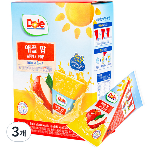 돌 후룻팝 애플 8p, 62ml, 24개