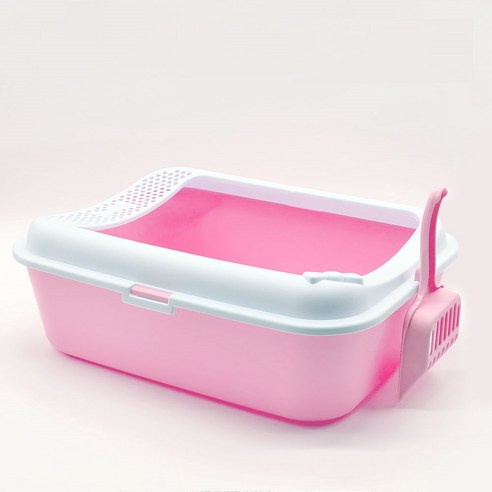 네이처펫 탐나는 키튼전용 고양이 화장실, 화이트 + 핑크, 1개