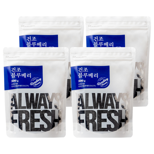 몸애조화 건조 블루베리, 200g, 4개
