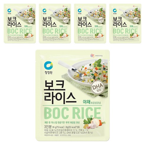 청정원 보크라이스 야채, 24g, 5개