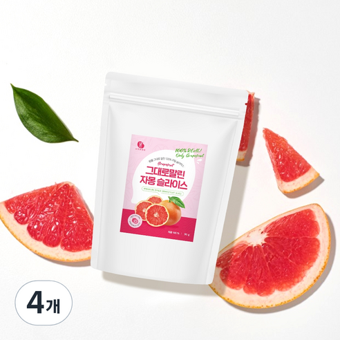 말린 그대로말린 자몽 슬라이스, 50g, 4개