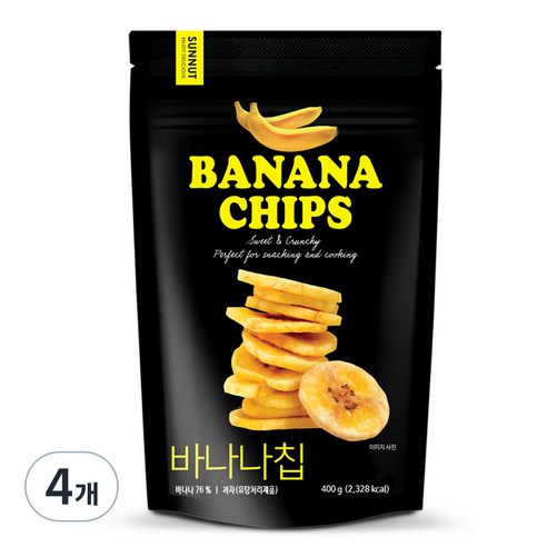 썬넛트 바나나칩, 400g, 4개