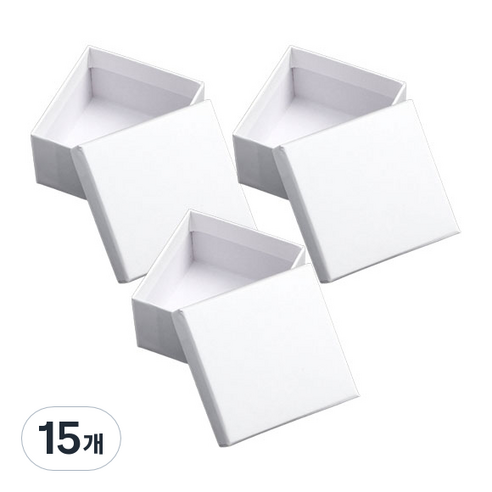 스페셜 모던 선물상자 9.5 x 9.5 cm, 화이트, 15개