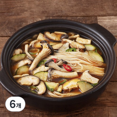 프레시지 구수한 버섯된장찌개 밀키트 2인분, 255g, 6개