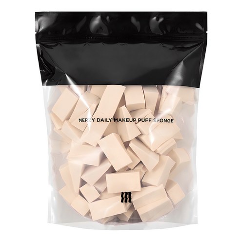 머지 데일리 메이크업 삼각 퍼프 스펀지 100p, 1개