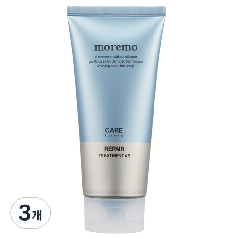 모레모 포 맨 탈모 두피 케어 리페어 트리트먼트 R, 3개, 180ml