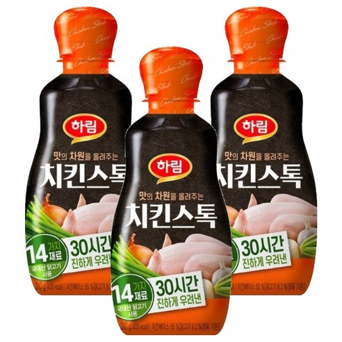 하림 치킨스톡, 310g, 3개