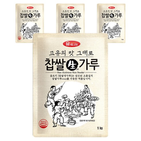 움트리 찹쌀생가루 1KG, 4개