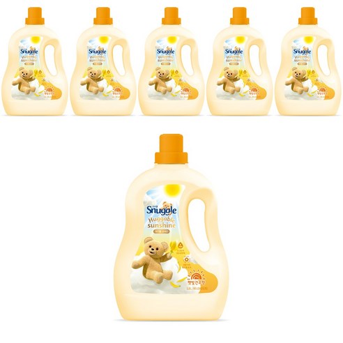 스너글 섬유유연제 햇빛건조 허거블 선샤인, 1.8L, 6개