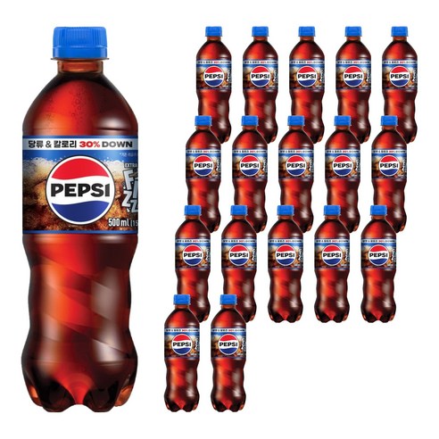 펩시 엑스트라 피즈 탄산음료, 18개, 500ml