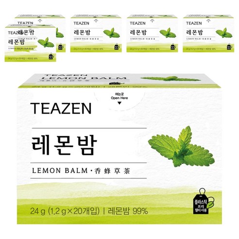 티젠 레몬밤 허브차, 1.2g, 20개입, 6개