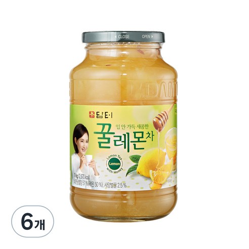 담터 꿀레몬차, 1kg, 6개, 1개입