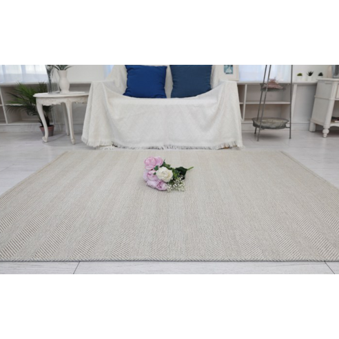 공간에 감성을 더하는 리빙플러스 사이잘룩 헤링본 자카드 카페트