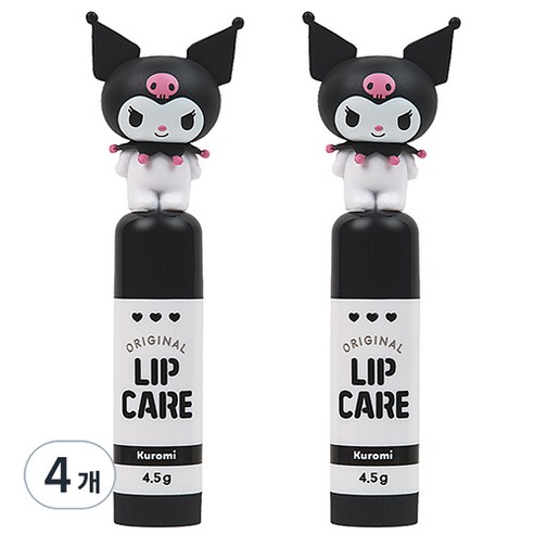 아텍스 산리오캐릭터즈 립케어, 쿠로미, 4.5g, 4개