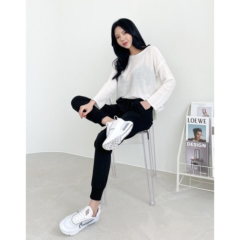 잘빠진 여성용 썸머 밴딩 쿨 조거 팬츠