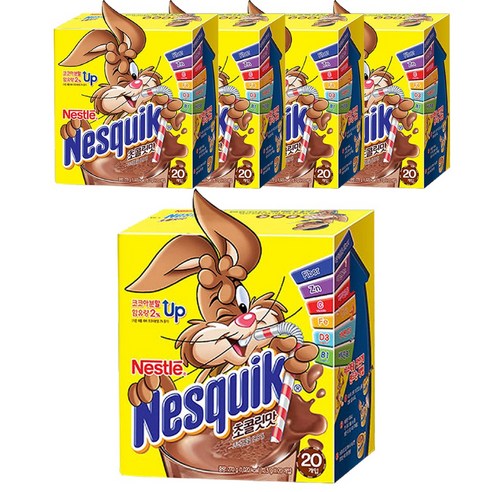 네스퀵 초콜릿맛 분말, 13.5g, 20개입, 5개