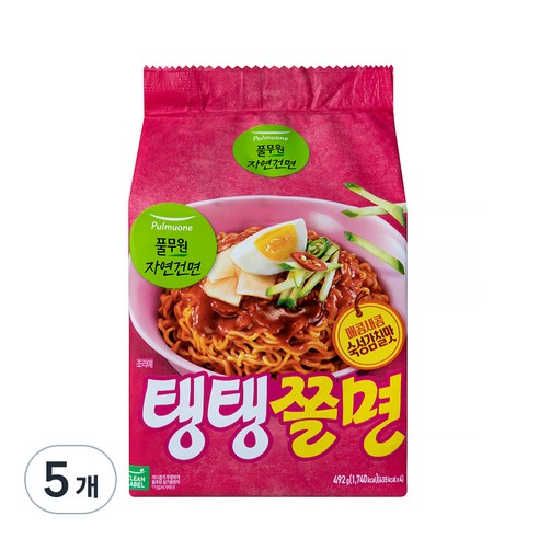 풀무원 탱탱쫄면, 123g, 20개