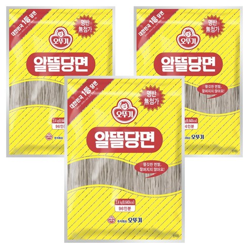 오뚜기 알뜰당면, 2.4kg, 3개