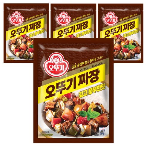 오뚜기 짜장 깊고 풍부한맛, 1kg, 4개