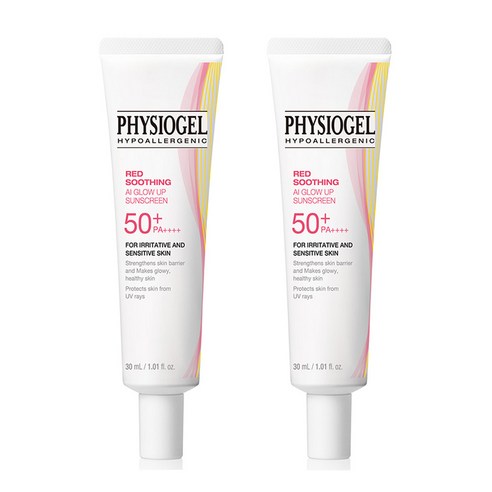 피지오겔 레드수딩 AI 글로우업 썬스크린 SPF50+ PA++++, 30ml, 2개